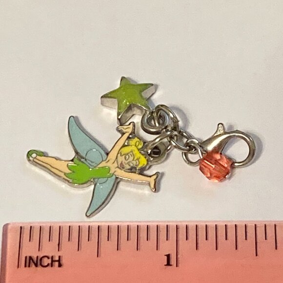 Vtg Disney Tinker Bell TInkerbell Tink Clip On Charm Zipper Pull Bag Signed - Picture 7 of 7
